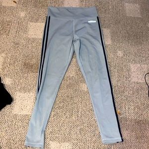 Gray Adidas Climalite workout leggings